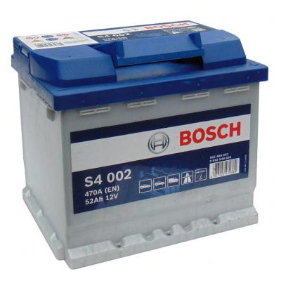 Bosch Silver S4 002 0092S40020 akkumulátor, 12V 52Ah 470A J+ EU, magas